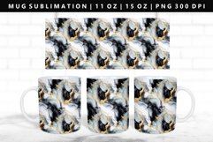 Alcohol Ink 11oz, 15oz Mug Sublimation | Mug Wrap PNG Product Image 1