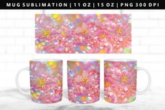 Flower 11oz, 15oz Mug Sublimation | Mug Wrap PNG Product Image 1