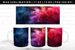Rainbow 11oz, 15oz Mug Sublimation | Mug Wrap PNG Product Image 1