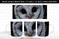 Owl 11oz, 15oz Mug Sublimation | Mug Wrap PNG Product Image 1