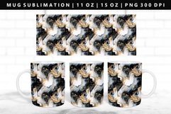Alcohol Ink 11oz, 15oz Mug Sublimation | Mug Wrap PNG Product Image 1