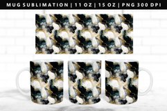Alcohol Ink 11oz, 15oz Mug Sublimation | Mug Wrap PNG Product Image 1