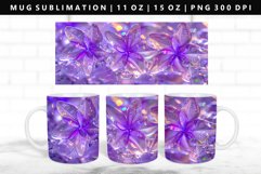 Flower 11oz, 15oz Mug Sublimation | Mug Wrap PNG Product Image 1