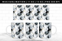 Alcohol Ink 11oz, 15oz Mug Sublimation | Mug Wrap PNG Product Image 1