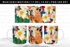 Capybara 11oz, 15oz Mug Sublimation | Mug Wrap PNG Product Image 1