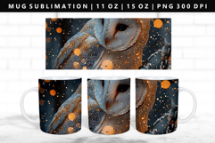 Owl 11oz, 15oz Mug Sublimation | Mug Wrap PNG Product Image 1