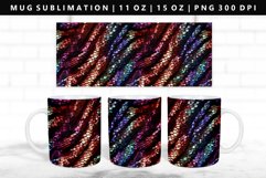 Sequin 11oz, 15oz Mug Sublimation | Mug Wrap PNG Product Image 1