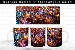 Flower 11oz, 15oz Mug Sublimation | Mug Wrap PNG Product Image 1