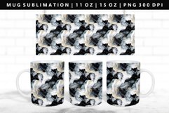 Alcohol Ink 11oz, 15oz Mug Sublimation | Mug Wrap PNG Product Image 1