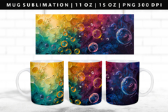 Rainbow 11oz, 15oz Mug Sublimation | Mug Wrap PNG Product Image 1
