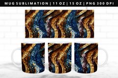 Sequin 11oz, 15oz Mug Sublimation | Mug Wrap PNG Product Image 1