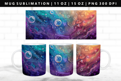 Rainbow 11oz, 15oz Mug Sublimation | Mug Wrap PNG Product Image 1