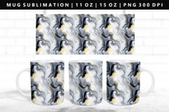 Alcohol Ink 11oz, 15oz Mug Sublimation | Mug Wrap PNG Product Image 1