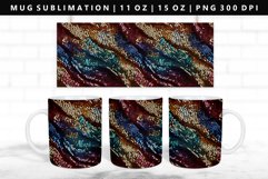 Sequin 11oz, 15oz Mug Sublimation | Mug Wrap PNG Product Image 1