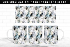 Alcohol Ink 11oz, 15oz Mug Sublimation | Mug Wrap PNG Product Image 1