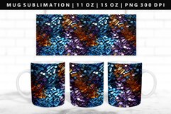 Sequin 11oz, 15oz Mug Sublimation | Mug Wrap PNG Product Image 1