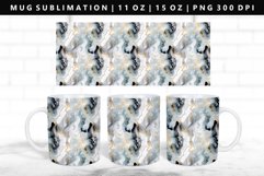 Alcohol Ink 11oz, 15oz Mug Sublimation | Mug Wrap PNG Product Image 1
