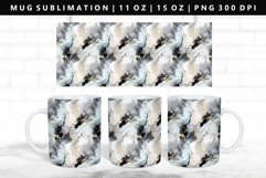 Alcohol Ink 11oz, 15oz Mug Sublimation | Mug Wrap PNG Product Image 1