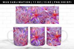 Flower 11oz, 15oz Mug Sublimation | Mug Wrap PNG Product Image 1