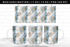 Alcohol Ink 11oz, 15oz Mug Sublimation | Mug Wrap PNG Product Image 1
