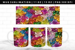Flower 11oz, 15oz Mug Sublimation | Mug Wrap PNG Product Image 1