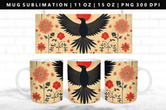 Hanafuda 11oz, 15oz Mug Sublimation | Mug Wrap PNG Product Image 1