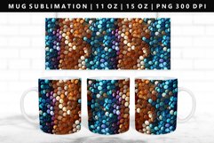 Sequin 11oz, 15oz Mug Sublimation | Mug Wrap PNG Product Image 1