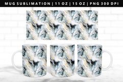 Alcohol Ink 11oz, 15oz Mug Sublimation | Mug Wrap PNG Product Image 1