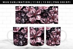 Flower 11oz, 15oz Mug Sublimation | Mug Wrap PNG Product Image 1