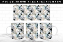 Alcohol Ink 11oz, 15oz Mug Sublimation | Mug Wrap PNG Product Image 1