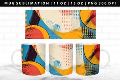 Retro Pop Art 11oz, 15oz Mug Sublimation | Mug Wrap PNG Product Image 1