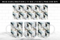 Alcohol Ink 11oz, 15oz Mug Sublimation | Mug Wrap PNG Product Image 1