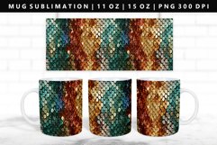 Sequin 11oz, 15oz Mug Sublimation | Mug Wrap PNG Product Image 1