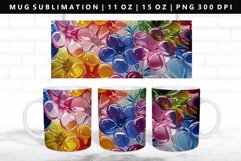 Flower 11oz, 15oz Mug Sublimation | Mug Wrap PNG Product Image 1
