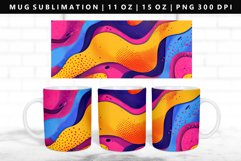 Retro Pop Art 11oz, 15oz Mug Sublimation | Mug Wrap PNG Product Image 1