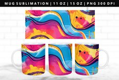 Retro Pop Art 11oz, 15oz Mug Sublimation | Mug Wrap PNG Product Image 1