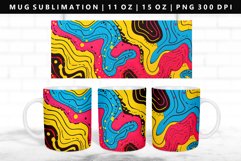 Retro Pop Art 11oz, 15oz Mug Sublimation | Mug Wrap PNG Product Image 1