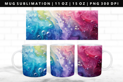 Rainbow 11oz, 15oz Mug Sublimation | Mug Wrap PNG Product Image 1