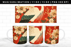 Hanafuda 11oz, 15oz Mug Sublimation | Mug Wrap PNG Product Image 1