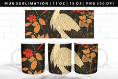 Hanafuda 11oz, 15oz Mug Sublimation | Mug Wrap PNG Product Image 1