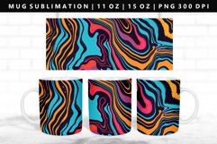 Retro Pop Art 11oz, 15oz Mug Sublimation | Mug Wrap PNG Product Image 1