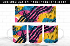 Retro Pop Art 11oz, 15oz Mug Sublimation | Mug Wrap PNG Product Image 1