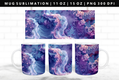 Abstract 11oz, 15oz Mug Sublimation | Mug Wrap PNG Product Image 1