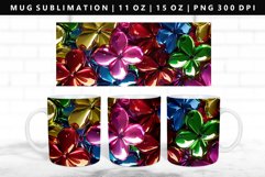Flower 11oz, 15oz Mug Sublimation | Mug Wrap PNG Product Image 1