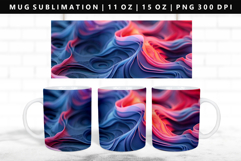 Abstract 11oz, 15oz Mug Sublimation | Mug Wrap PNG Product Image 1