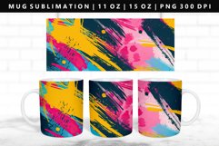 Retro Pop Art 11oz, 15oz Mug Sublimation | Mug Wrap PNG Product Image 1