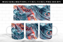 Abstract 11oz, 15oz Mug Sublimation | Mug Wrap PNG Product Image 1