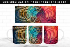Retro Pop Art 11oz, 15oz Mug Sublimation | Mug Wrap PNG Product Image 1