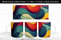 Retro Pop Art 11oz, 15oz Mug Sublimation | Mug Wrap PNG Product Image 1