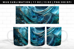 Abstract 11oz, 15oz Mug Sublimation | Mug Wrap PNG Product Image 1